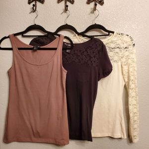 H&M Lot of 3 tops